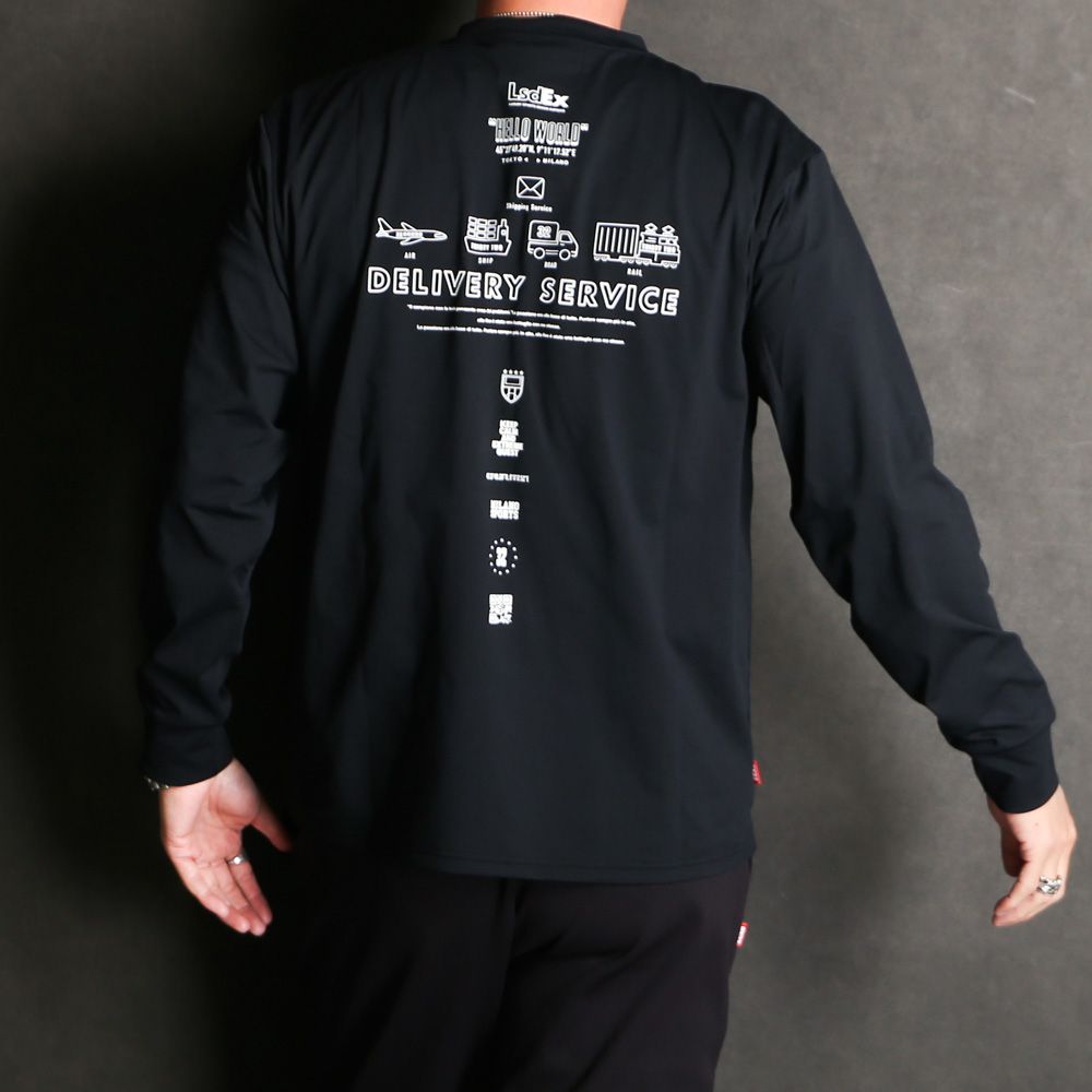 ICON GRAPHIC L/S TEE - BLACK / グラフィックTシャツ / 15045