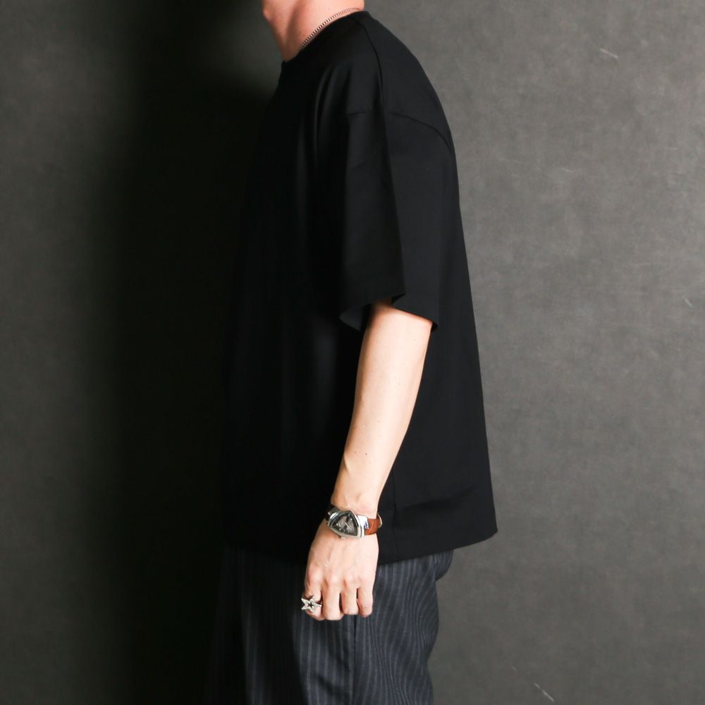 COMFORT FIT Tee - BLACK / オーガニックGIZA 80/3 天竺 サバイバルクロス® - コンフォートフィットTee / A26A19CS02B