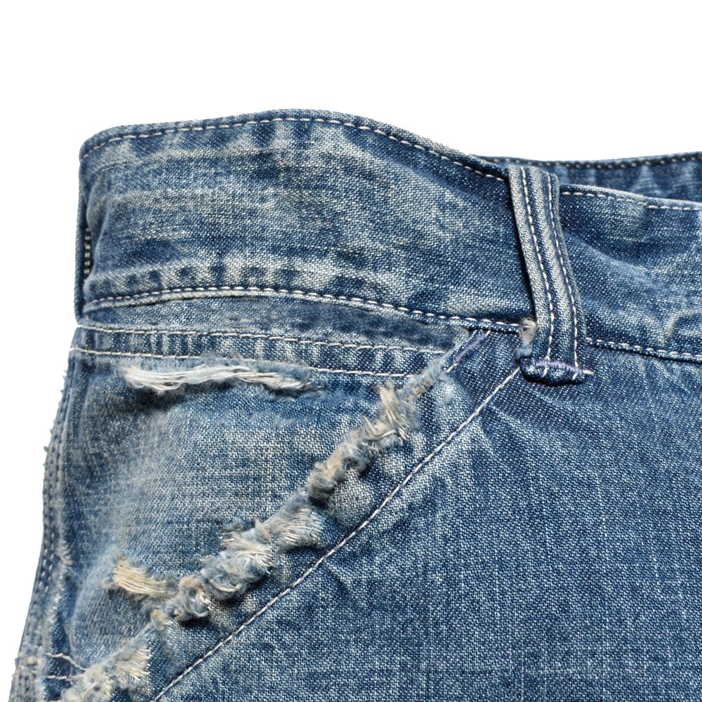 ペイントDENIMJK「PEACE」 マイニー miney MINEDENIM(マインデニム) / “Typo Print” Denim 5Pocket USD