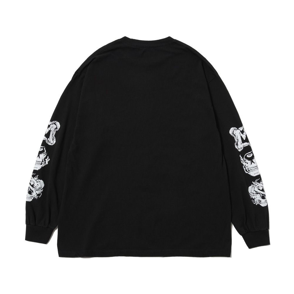 MASSES - T-SHIRT L/S BONE LOGO - Black / ロングスリーブ Tシャツ ...