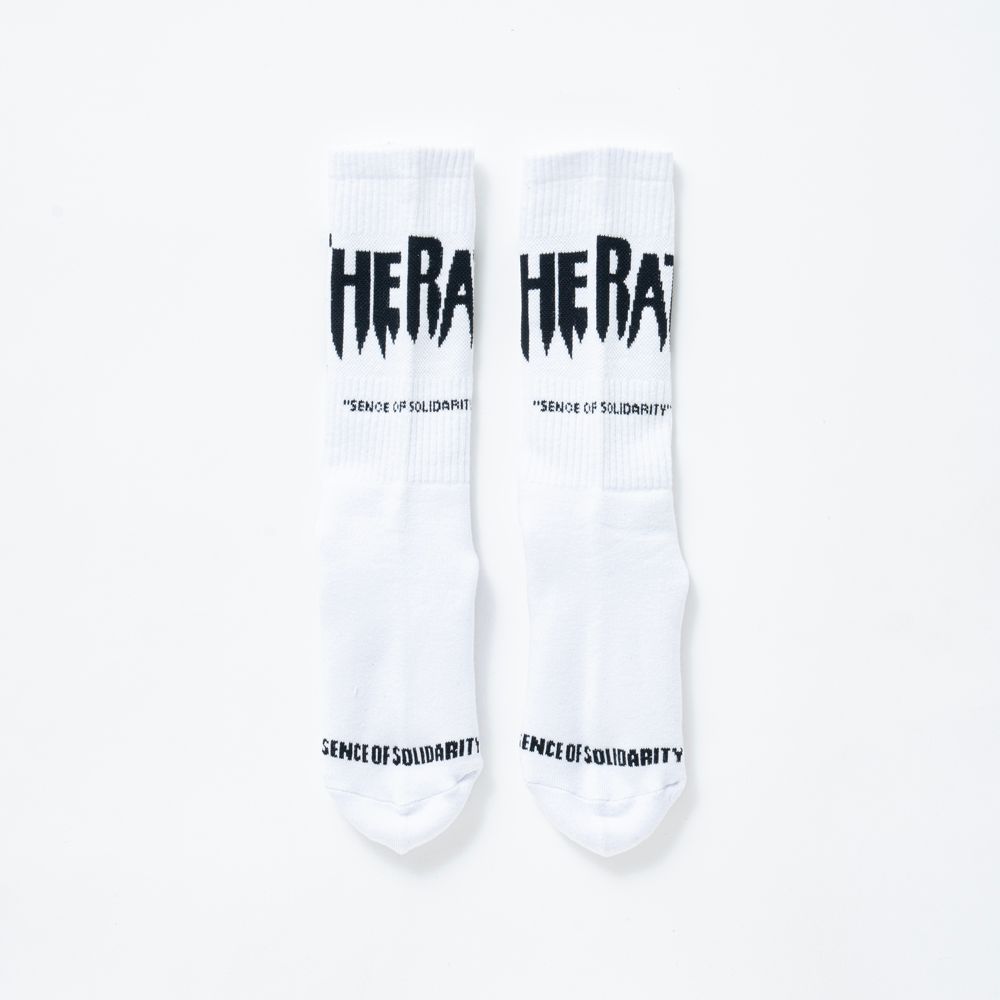 PILE SOCKS "THE RATS" / ジャガードロゴ ソックス / 25'RA-0216