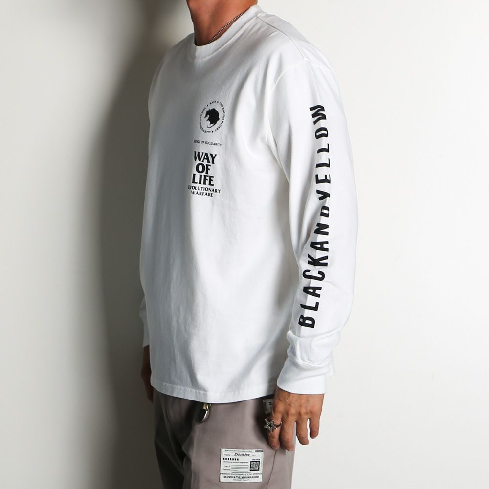MC L/S TEE - WHITE / ロングスリーブ Tシャツ / 26'RTC-0802