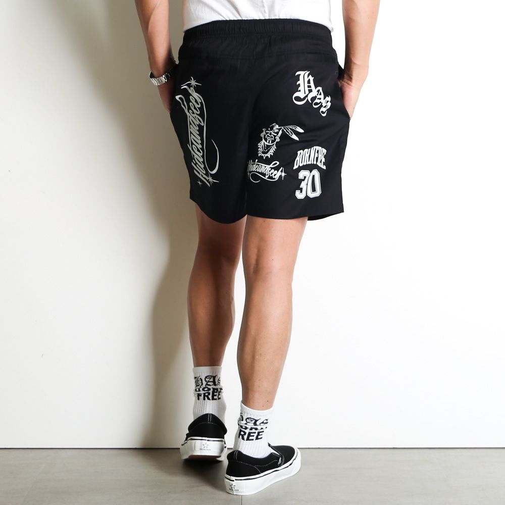 【LABRAT】春画刺繍ショートパンツ（サイズ：フリー） セール】【ジュニア対応】リボン刺繍ショートパンツ（その他