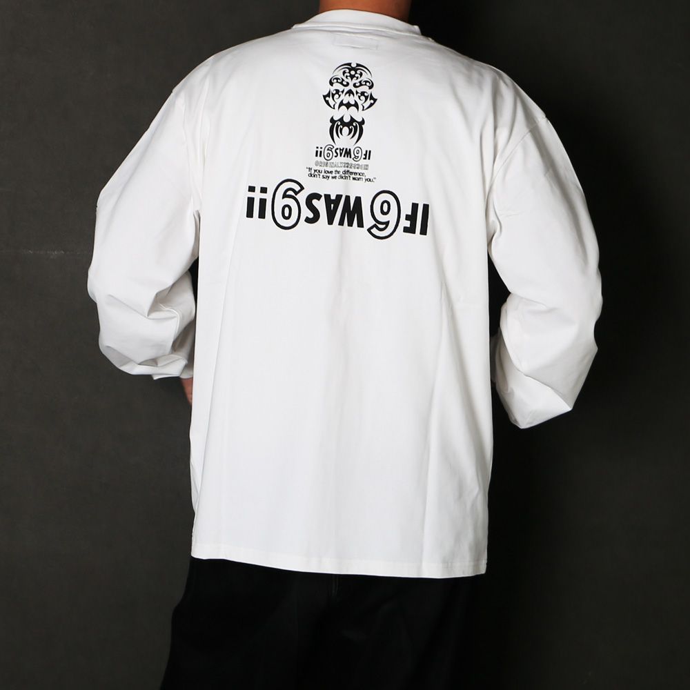 " HIDEANDSEEK × Toru Nishiura " / Original L/S Tee - WHT / Tシャツ / H30th-091526