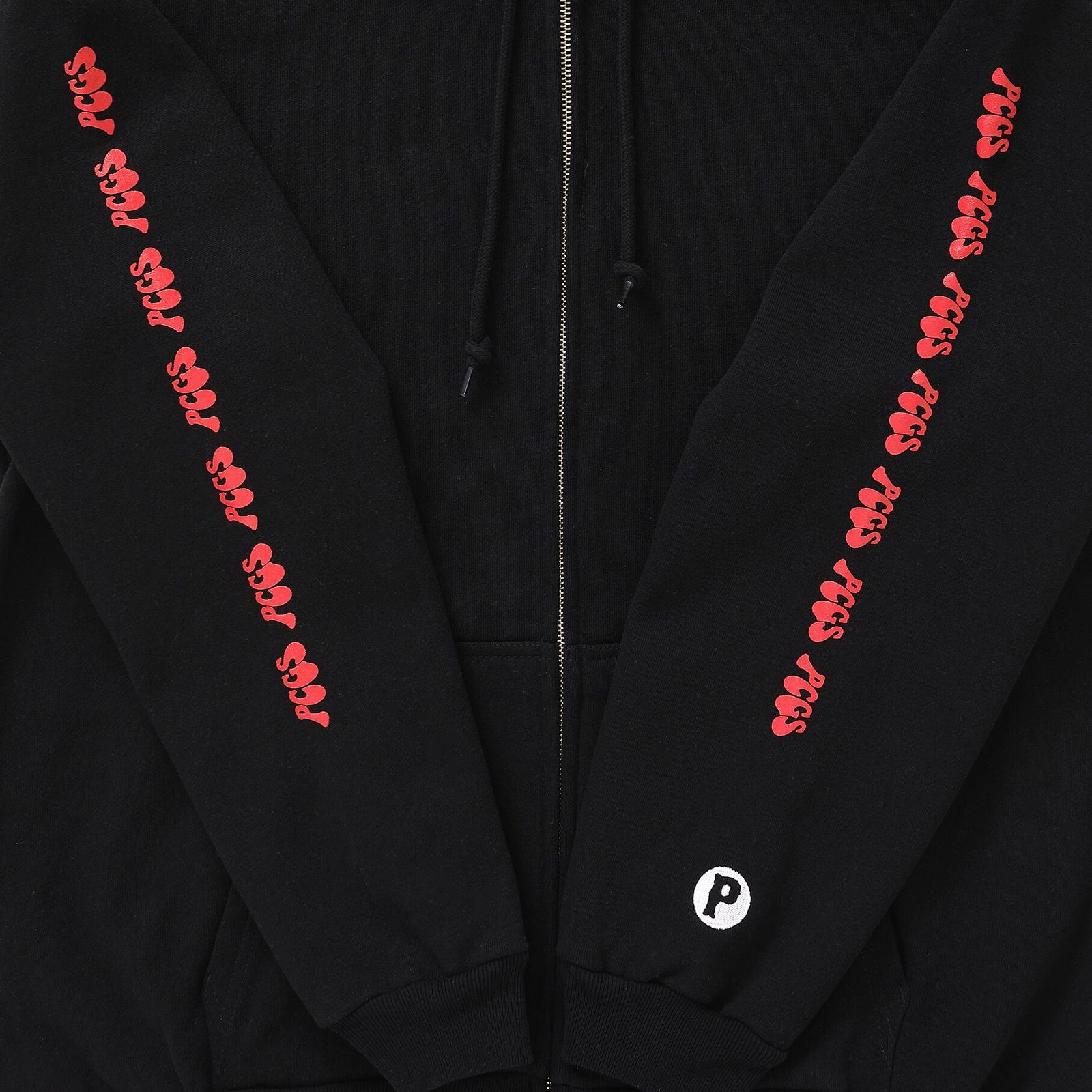 PP LOGO ZIP UP HOODIE / ジップアップパーカー