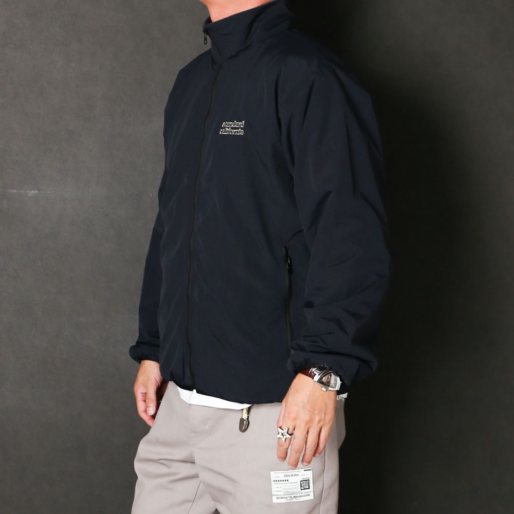 SD Shelled Fleece Jacket - Black / ナイロンフリースジャケット / OUNLE280