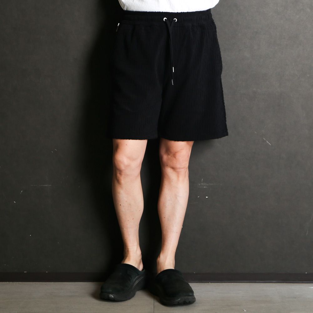 NAVA ナヴァ - BLACK / パイル ショートパンツ / MCKZ0470103588
