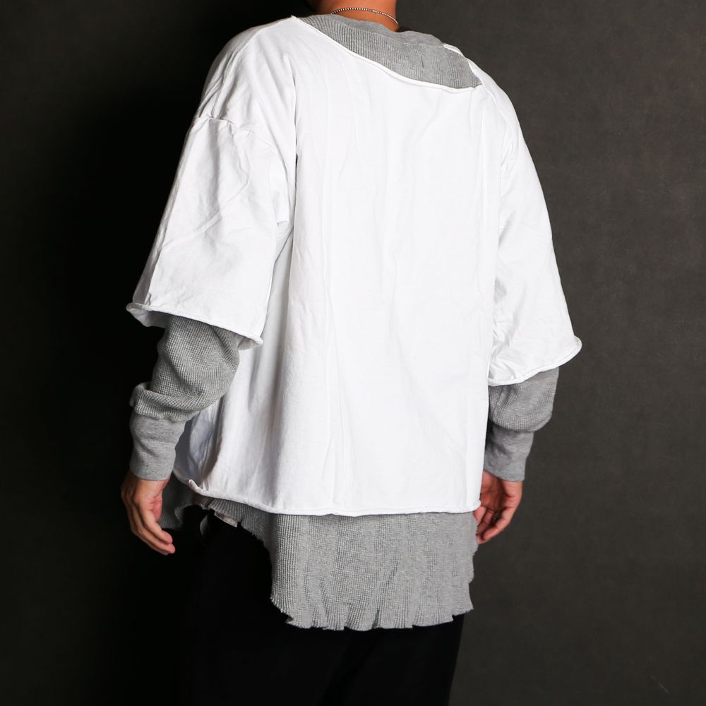 FACETASM ミッキーマウス MIMI-TEE-U12 FACETASM - MICKEY LAYERD LONG SLEEVE TEE / Tシャツ / MIMI