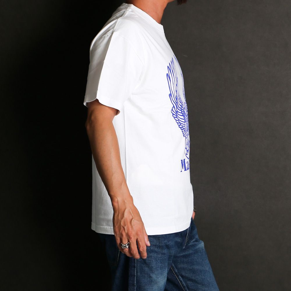 【ラスト1点-サイズXL】× M&M / T-SHIRT FLYING EAGLE M - White / Tシャツ / 1249014