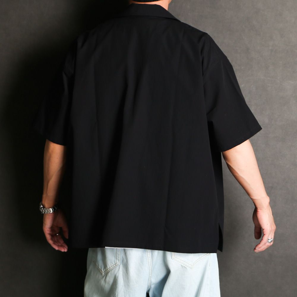 【ラスト1点-サイズS】 Aloha shirt - Flower chain embroidery / アロハシャツ - フラワー チェーン エンブロイダリー / SN-572A