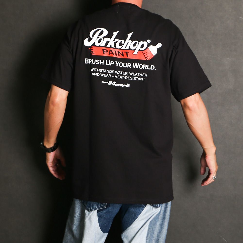PCP LOGO TEE - BLACK / ショートスリーブTシャツ