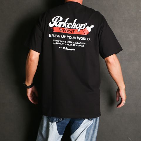 PCP LOGO TEE - BLACK / ショートスリーブTシャツ