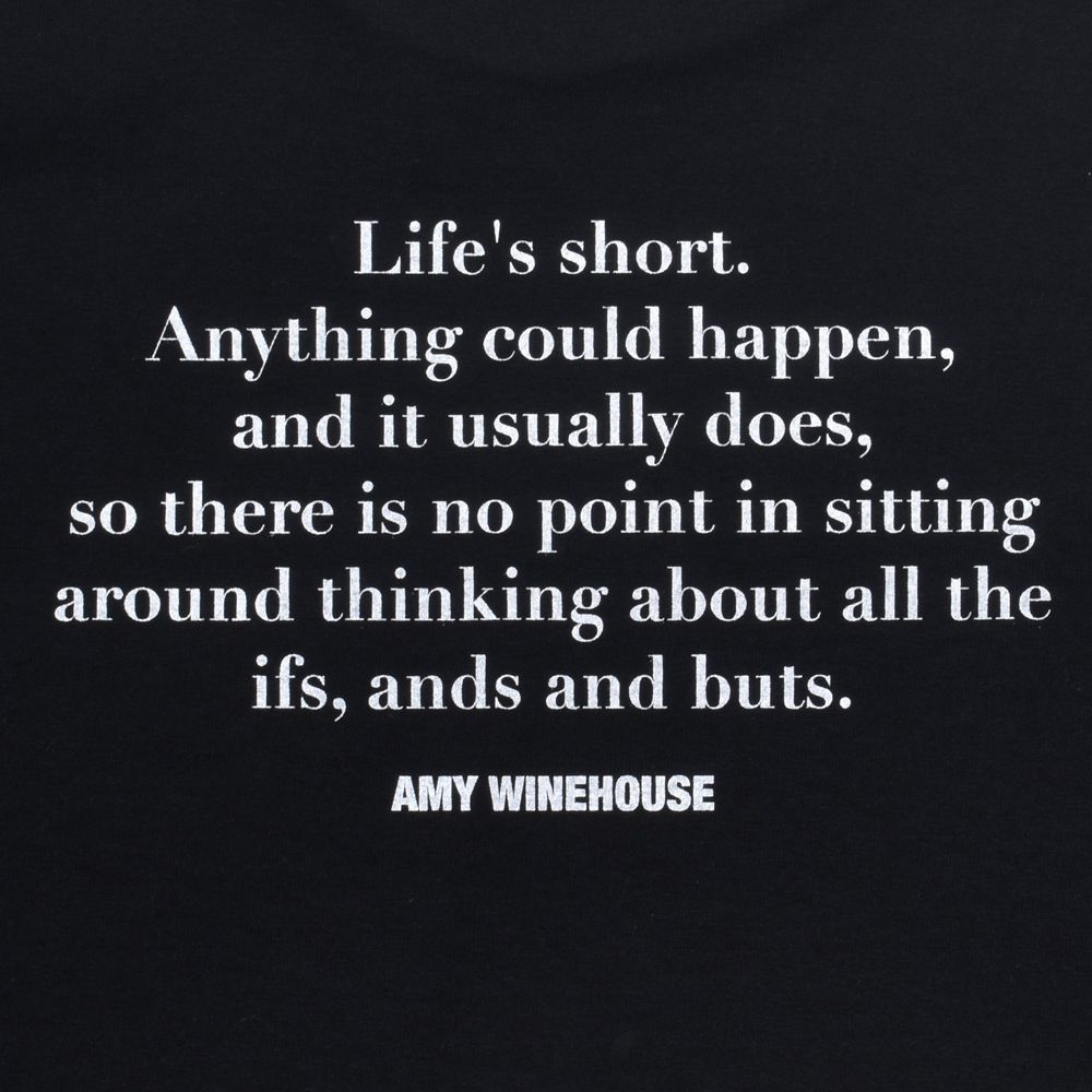 Amy Winehouse "Profile" Photo S/S Tee - BLK / MND-AMW001