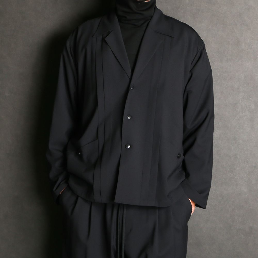WORSTED WOOL-LIKE TWILL JK / シャツジャケット / 378205