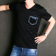 denim pocket-T / デニムポケット カットオフTシャツ / 7943 lj91t