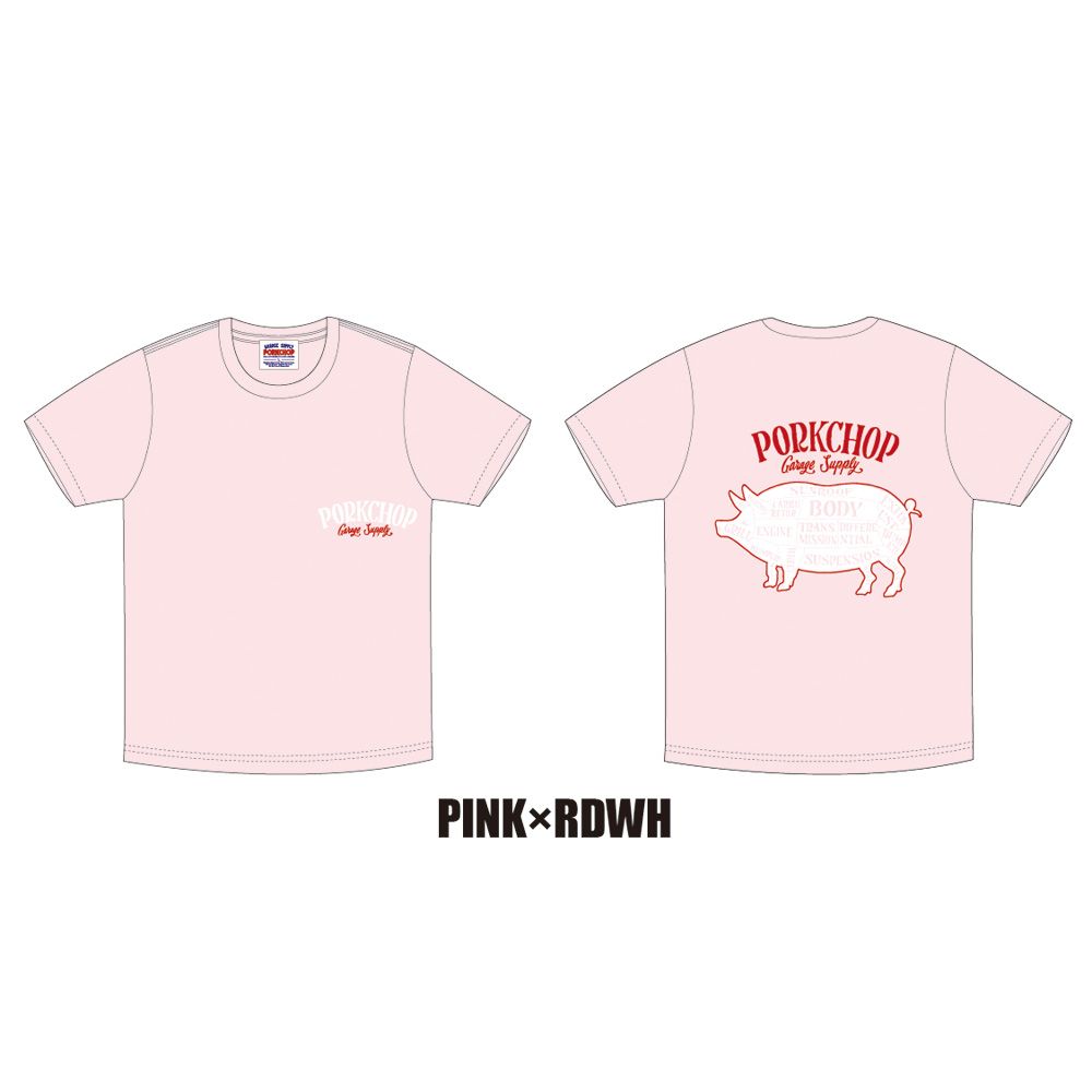 PCP BACK TEE - PINK / ショートスリーブTシャツ