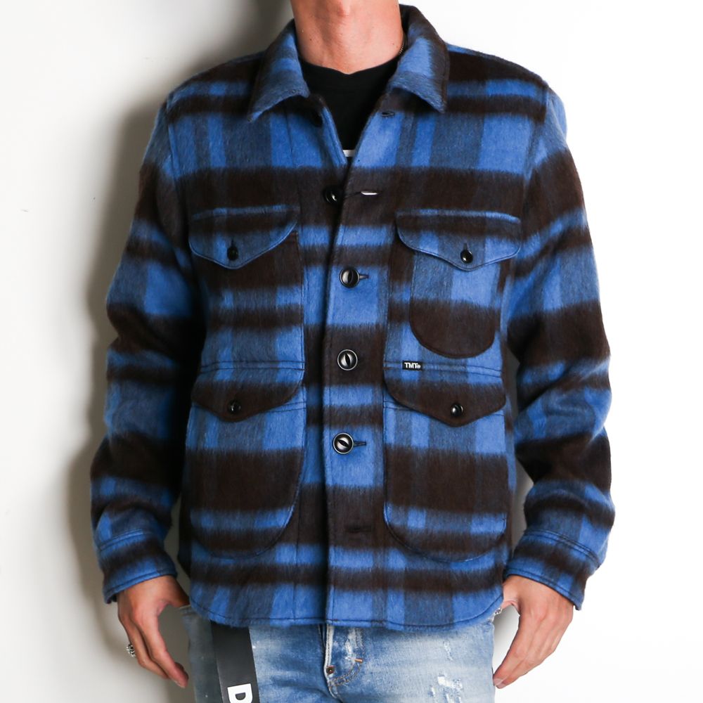PLAID FUR WORK SHIRTS-TYPE JACKET / ブランケットチェック ワークシャツジャケット / TJK-F2016