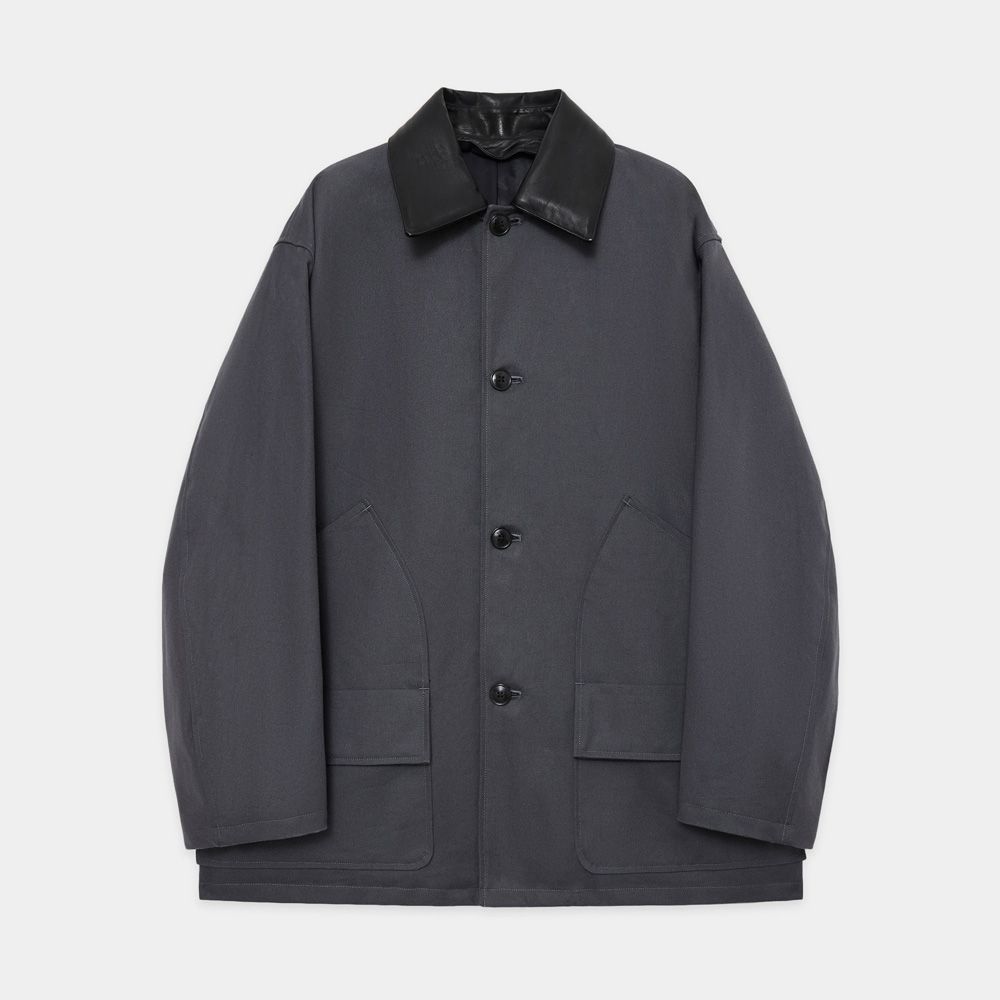 Chasseur Jacket - Black / オーガニックコットンダック - シャスールジャケット / A26C08BL01C