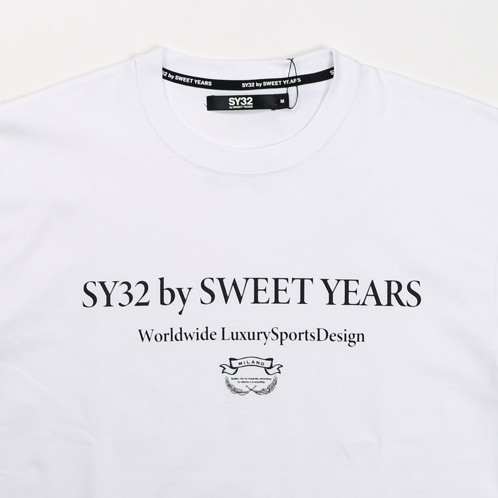 SANS SERIF LOGO L/S TEE - WHITE × BLACK / ロングスリーブTシャツ / 14178J-W