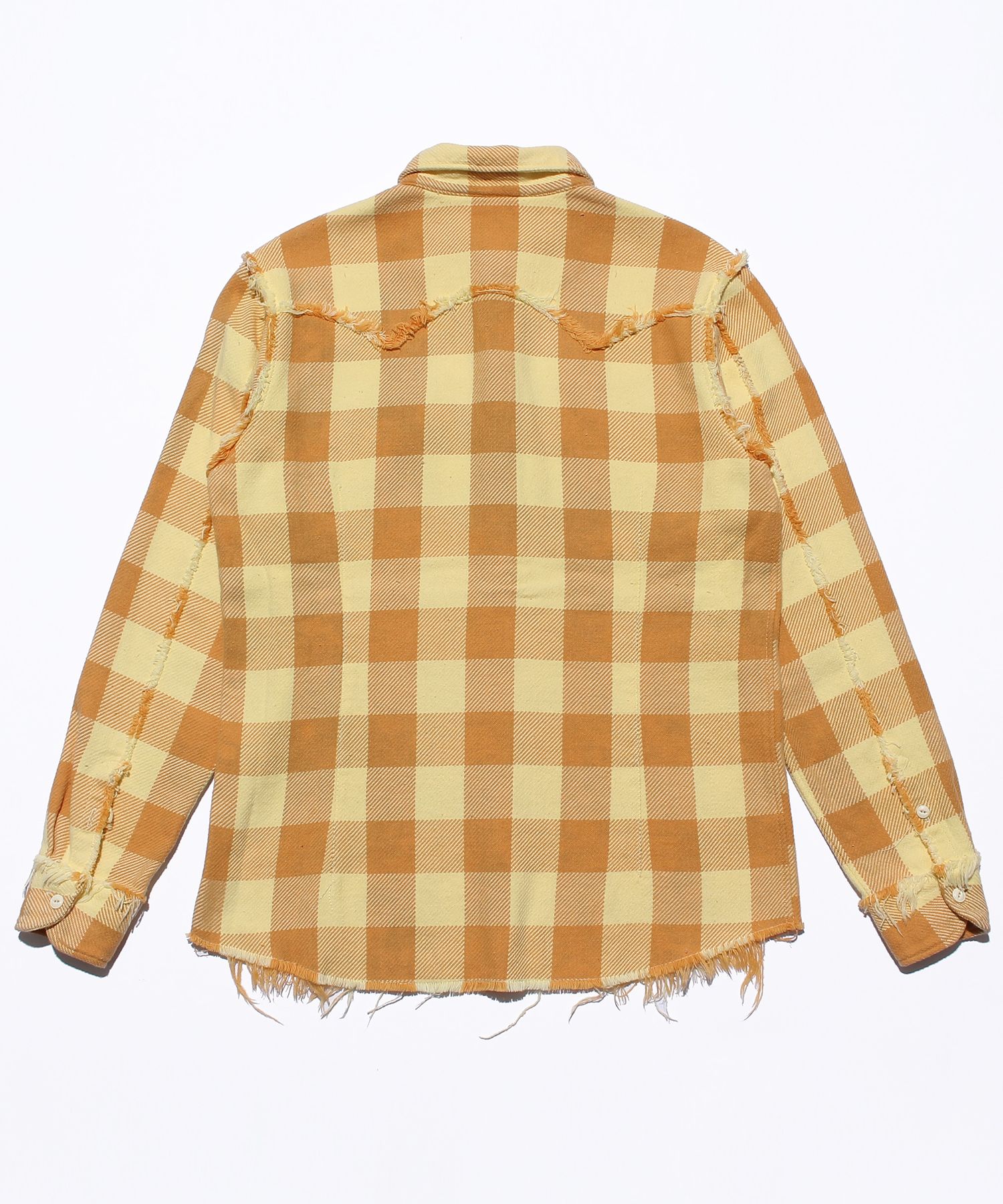 Buffalo PLAID FRINGE SHIRTS / フリンジ バッファローチェック シャツ / TSH-F2105