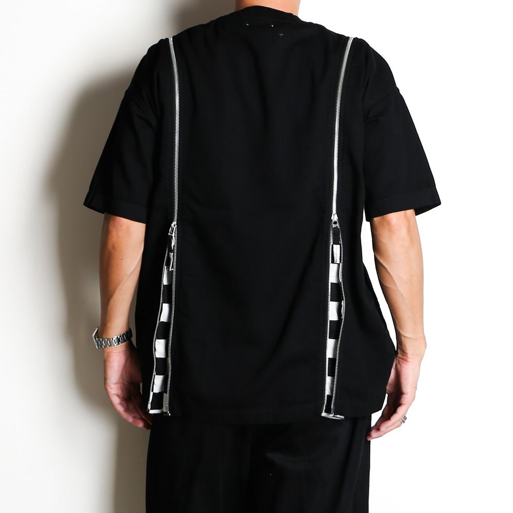 OLD PARK×MINEDENIM / Zip Wide Denim T-SH / MND-23SSOP001-97