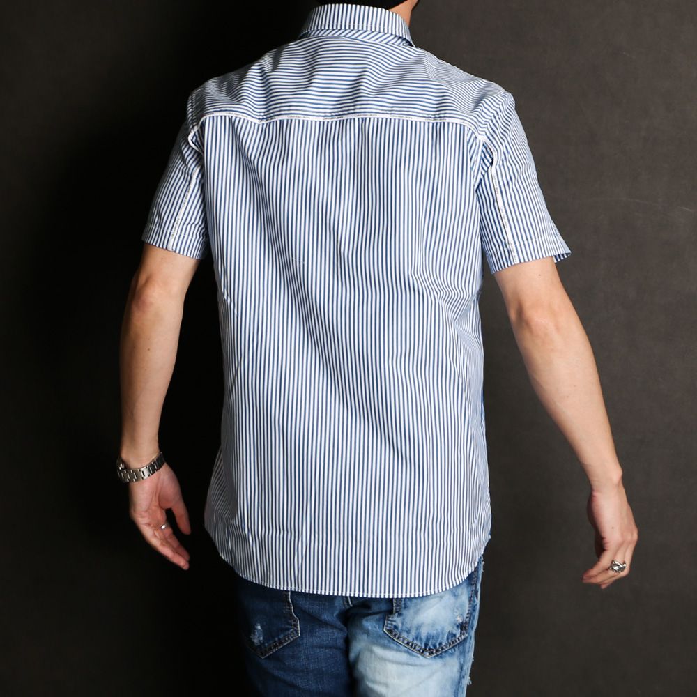 LOGO PIPING RELAXED SHIRT / 半袖シャツ / J323581