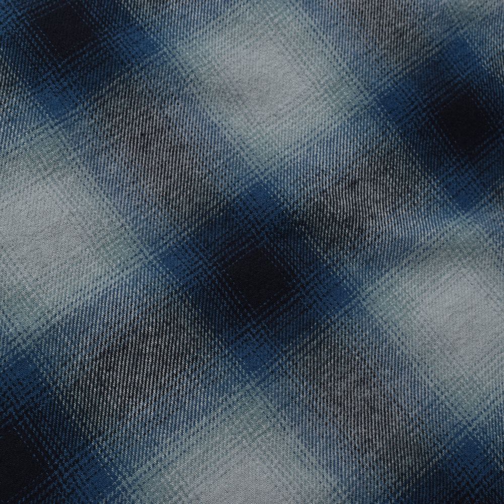 【ラスト1点-サイズ3】 C.Flannel Ombre Open Collar SH - BPT / 2509-5004