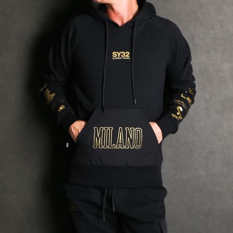 【ラスト1点-サイズS】 TEXTURE MIX P/O HOODIE / プルオーバー パーカー / 13502