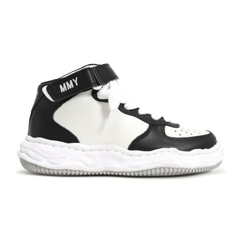 "WAYNE" original sole washed leather High-Top sneaker / A08FW705