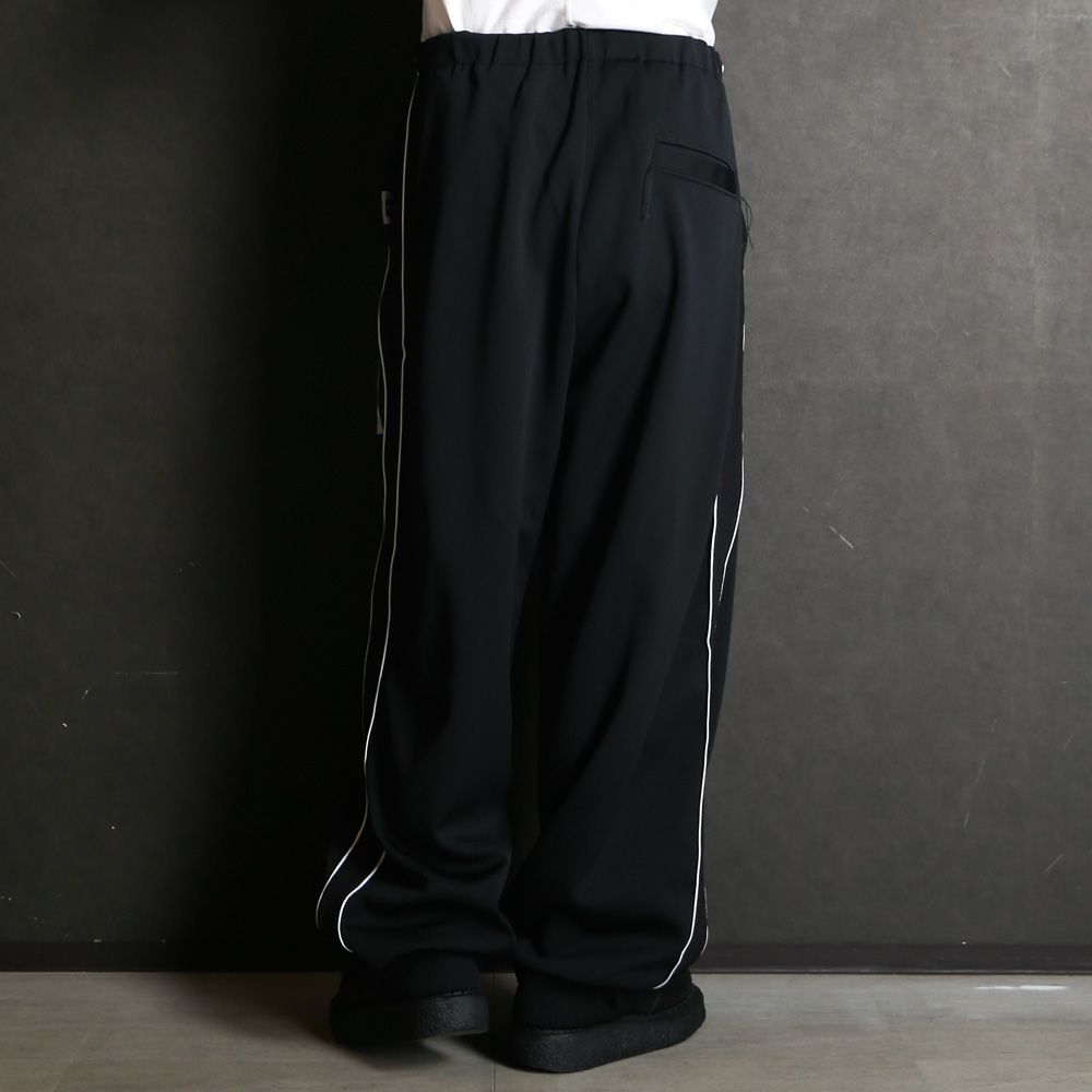 Amateur Sewn Like Track Pants - BLACK / アマチュア ソーン ライク トラックパンツ / A16PT582