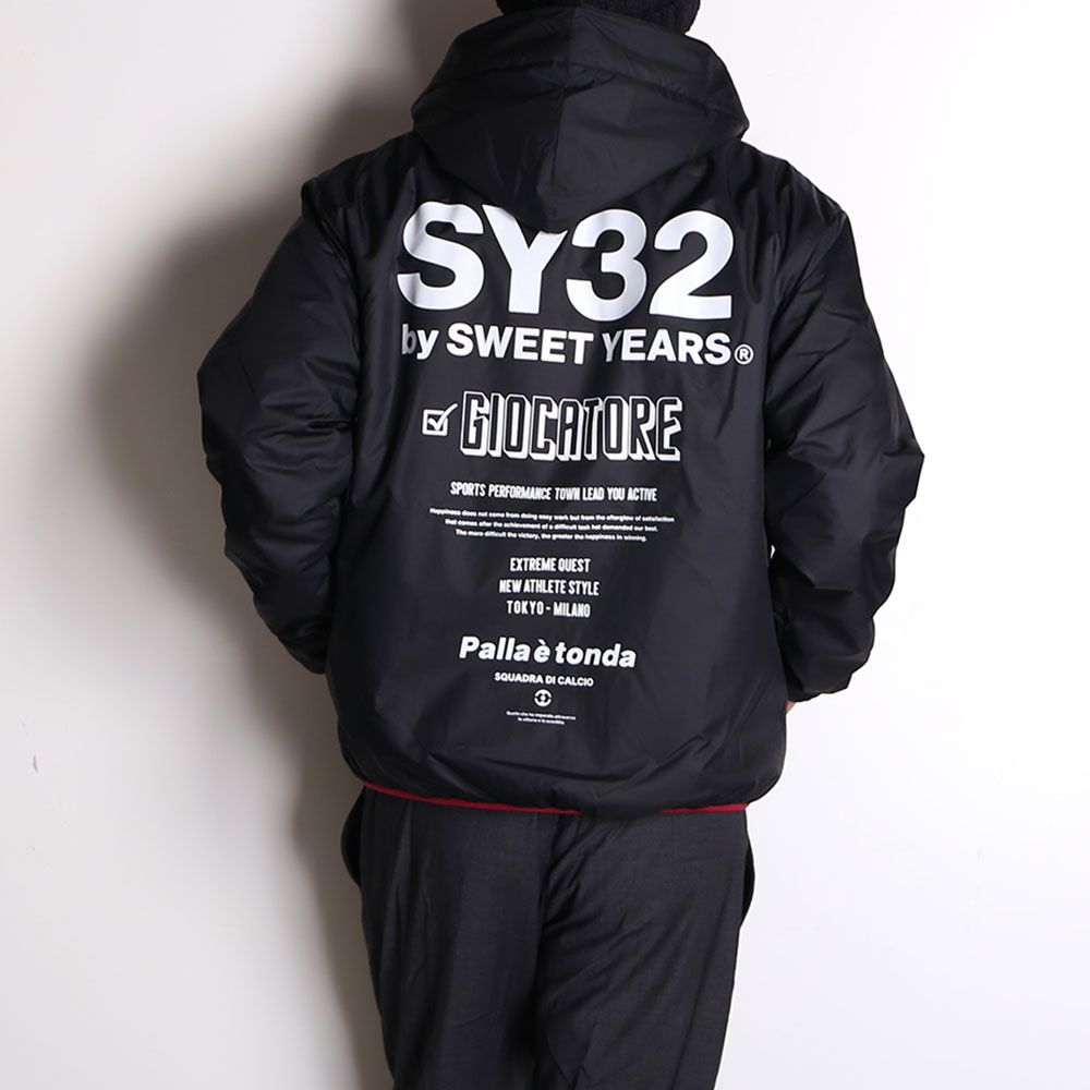 SY32 by SWEET YEARS - REVERSIBLE FLEECE ZIP HOODIE / リバーシブル