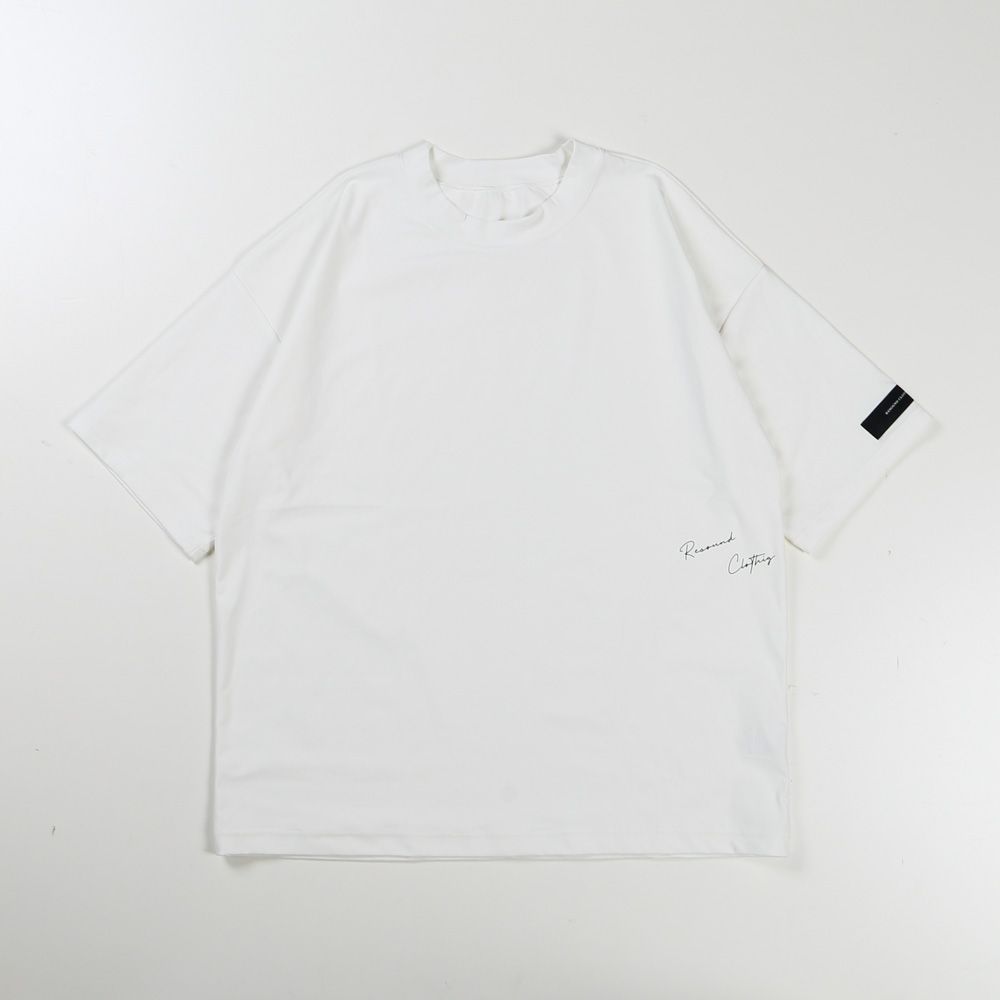 SIDE RC OVER TEE - WHITE / オーバーサイズ ナイロンTシャツ / RC39-T-004