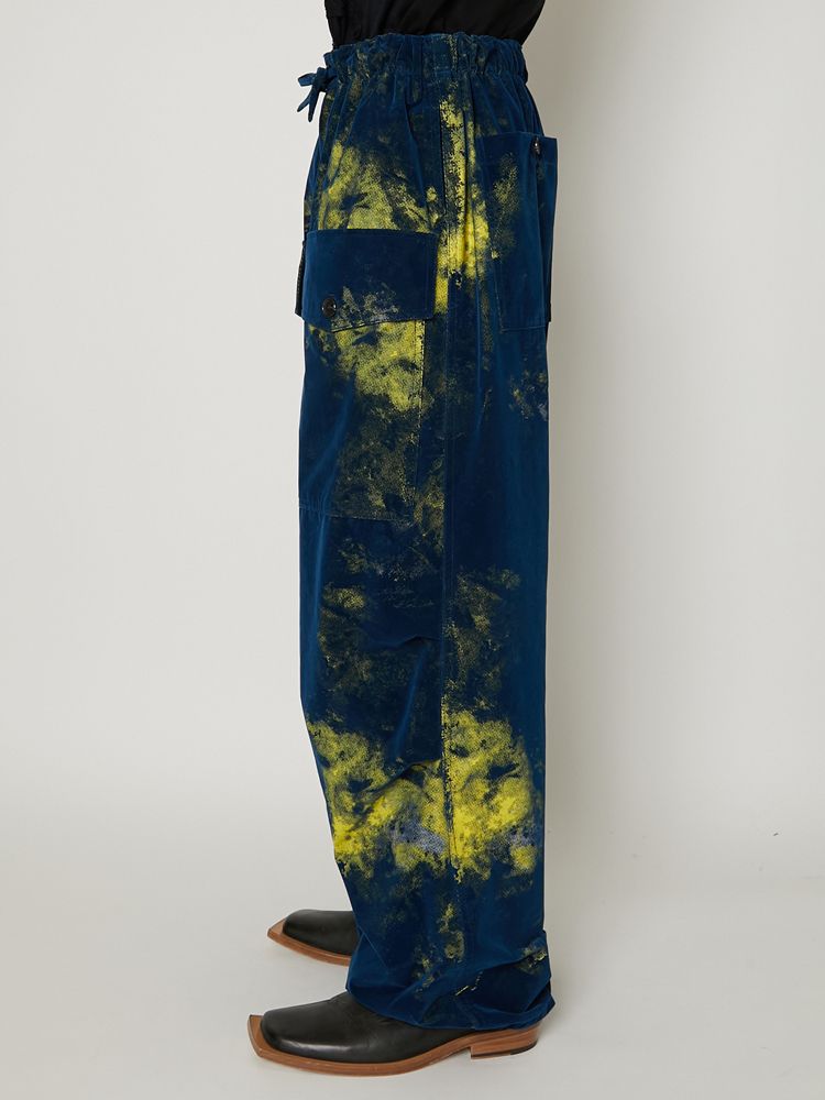 "FLOCKY + PIGMENT PRINT" PARACHUTE PANTS / パラシュートパンツ / TA23AW-PT018