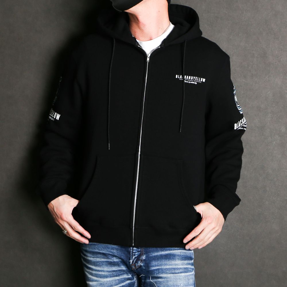 RATS ラッツ パーカー サイズ:S 21SS ロゴ プリント ジップ スウェット ZIP HOODIE TYPE-B ブラック 黒 トップス ブランド 【メンズ】【美品】【R030】