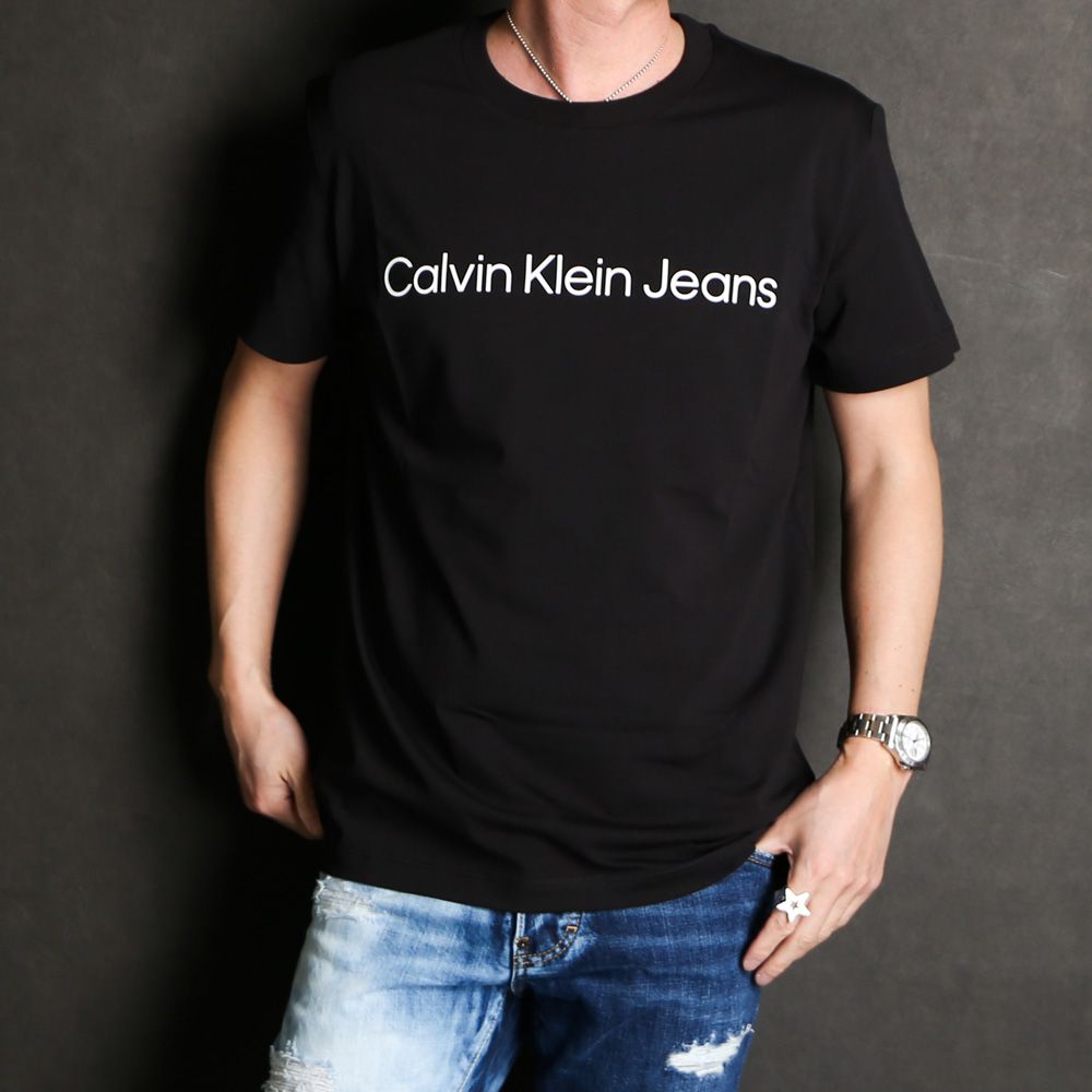 Calvin Klein Jeans - A- SS REG INSTIT LOGO TEE / Tシャツ / J321612 ...