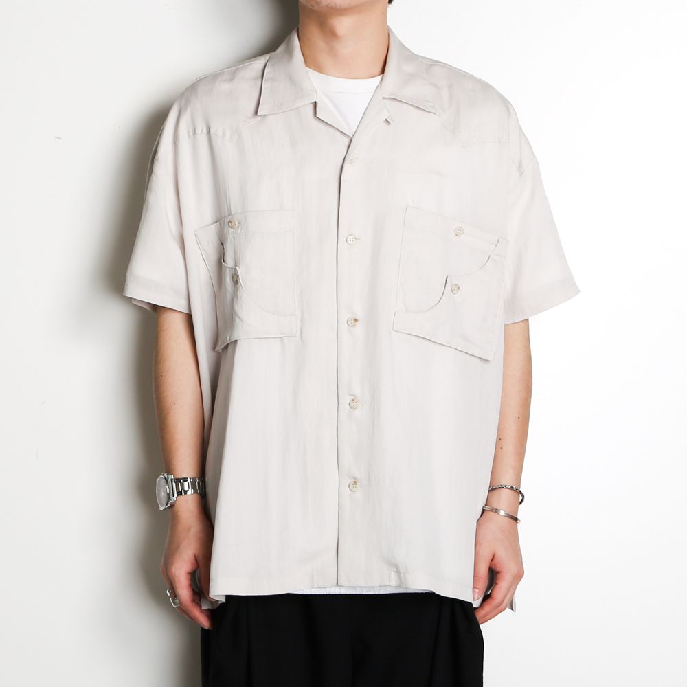 TE TWILL WIDE WESTERN H/S SH / ウエスタンヨーク ワイドシルエットシャツ / 379116