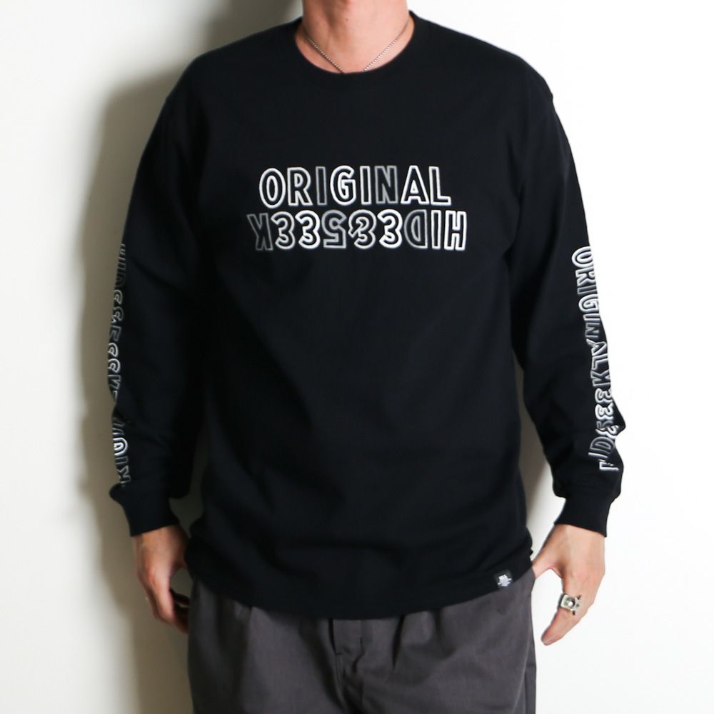 " HIDEANDSEEK × Toru Nishiura " / Original H&S L/S Tee - BLK / Tシャツ / H30th-010426