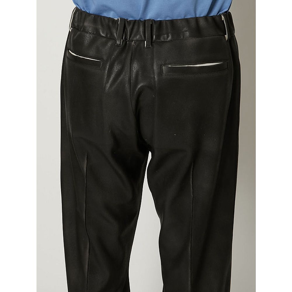 "LEATHER COATING JERSEY" TRACK PANTS / トラックパンツ / TA23SS-PT028