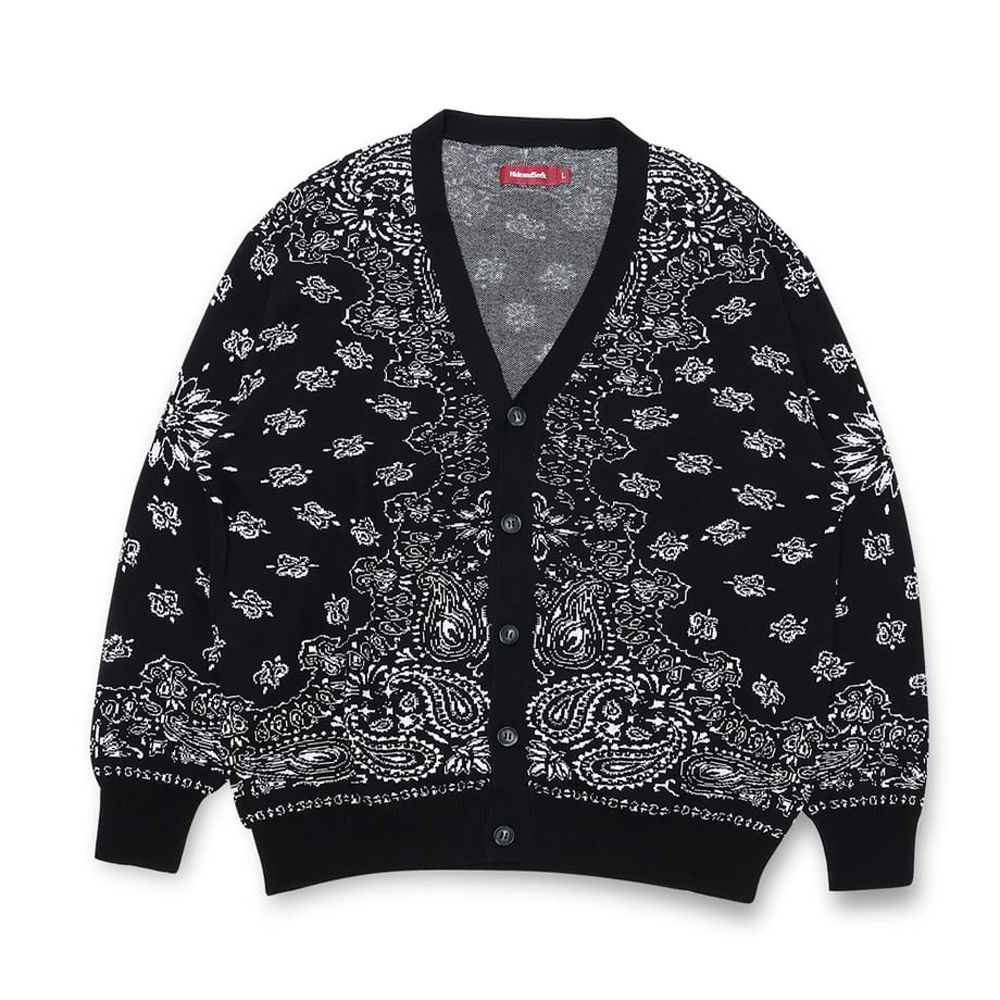 Bandana Cardigan - BLK / バンダナ カーディガン / HC-030426