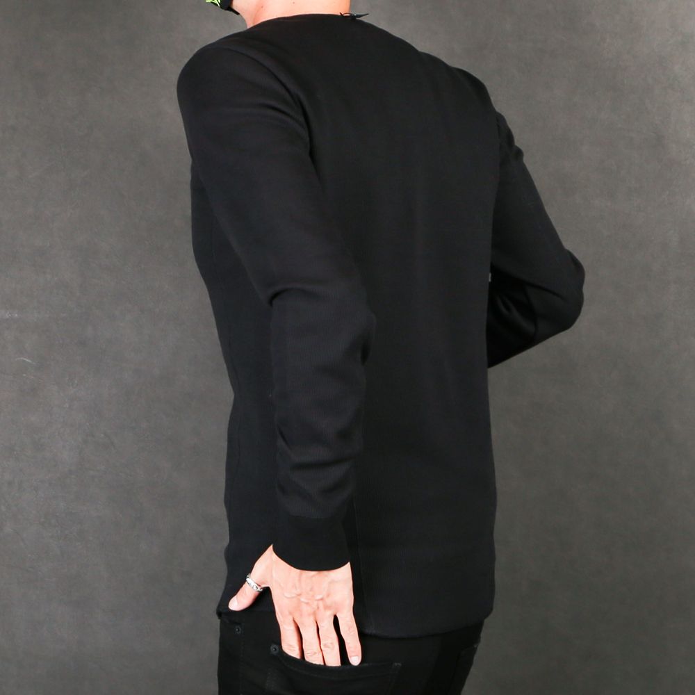 henley long-T(back boa) / ボアフリース ヘンリーネックTシャツ / 7907 lj88s
