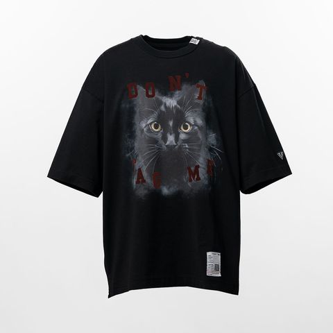 Cat Printed T-shirt - BLACK / キャット プリント Tシャツ / J17TS823