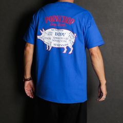 PCP BACK TEE - BLUE / ショートスリーブTシャツ