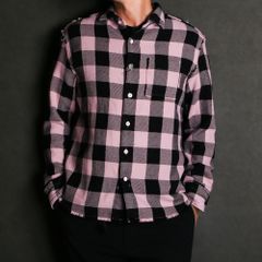 Buffalo PLAID FRINGE SHIRTS / フリンジ バッファローチェック シャツ / TSH-F2105