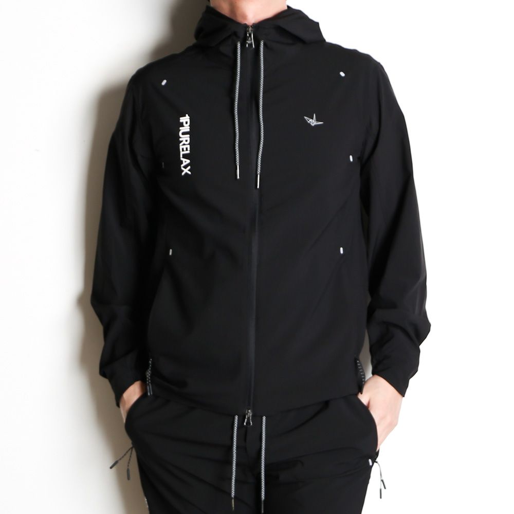 1PIU1UGUALE3 RELAX - RUNNING LOGO HOODIE / ジップアップパーカー