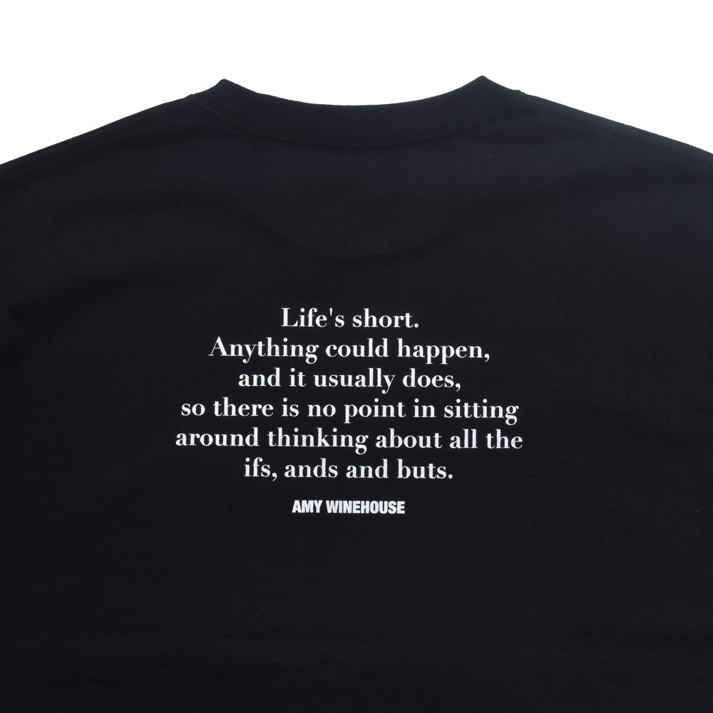 Amy Winehouse "Profile" Photo S/S Tee - BLK / MND-AMW001