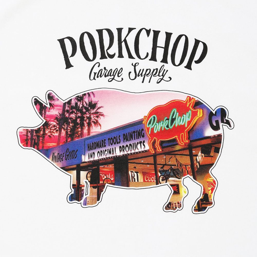 PORK STORE TEE - WHITE / ショートスリーブTシャツ