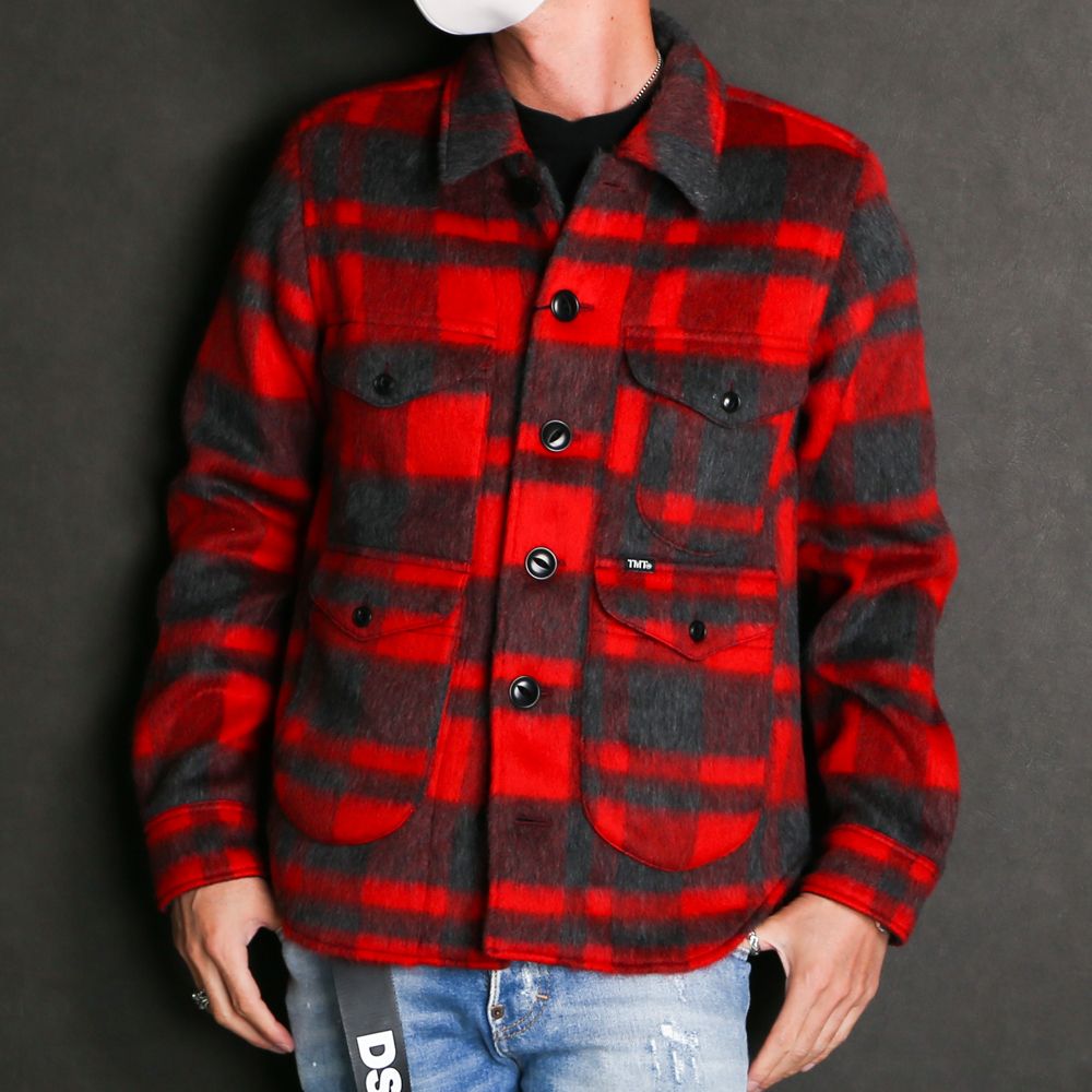 PLAID FUR WORK SHIRTS-TYPE JACKET / ブランケットチェック ワークシャツジャケット / TJK-F2016