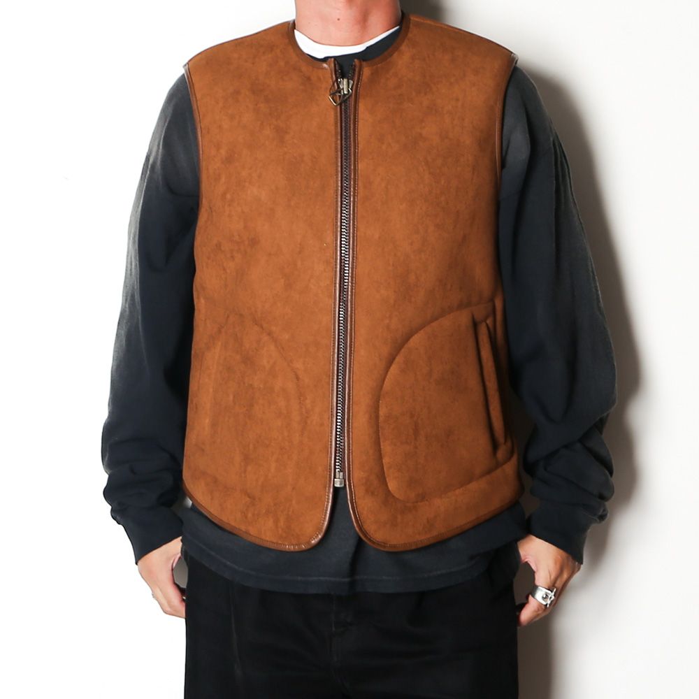 Vegan Mouton Vest - Brown  / GD0487