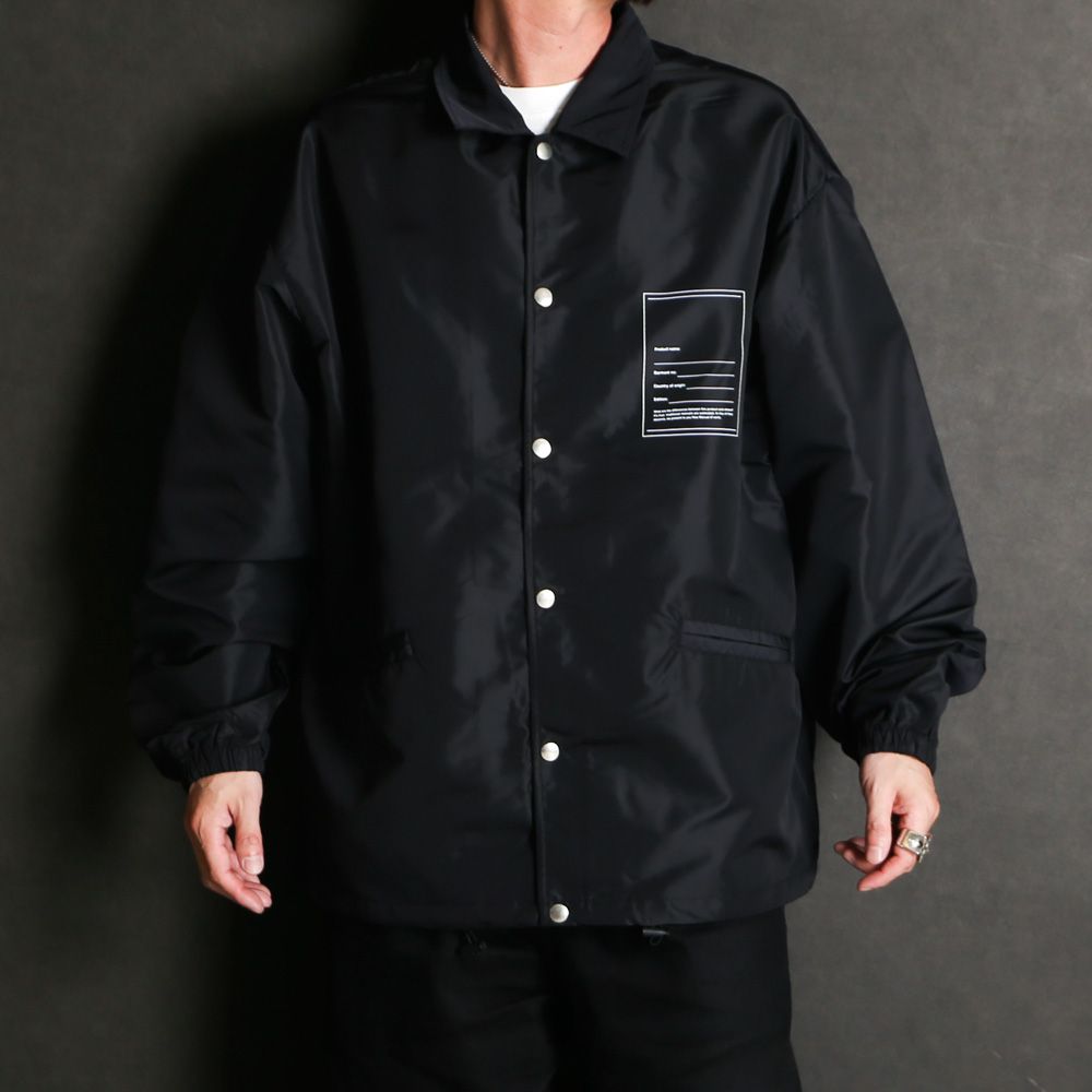 COACH JACKET - BLK / コーチジャケット / 2026SS-JK2-YT