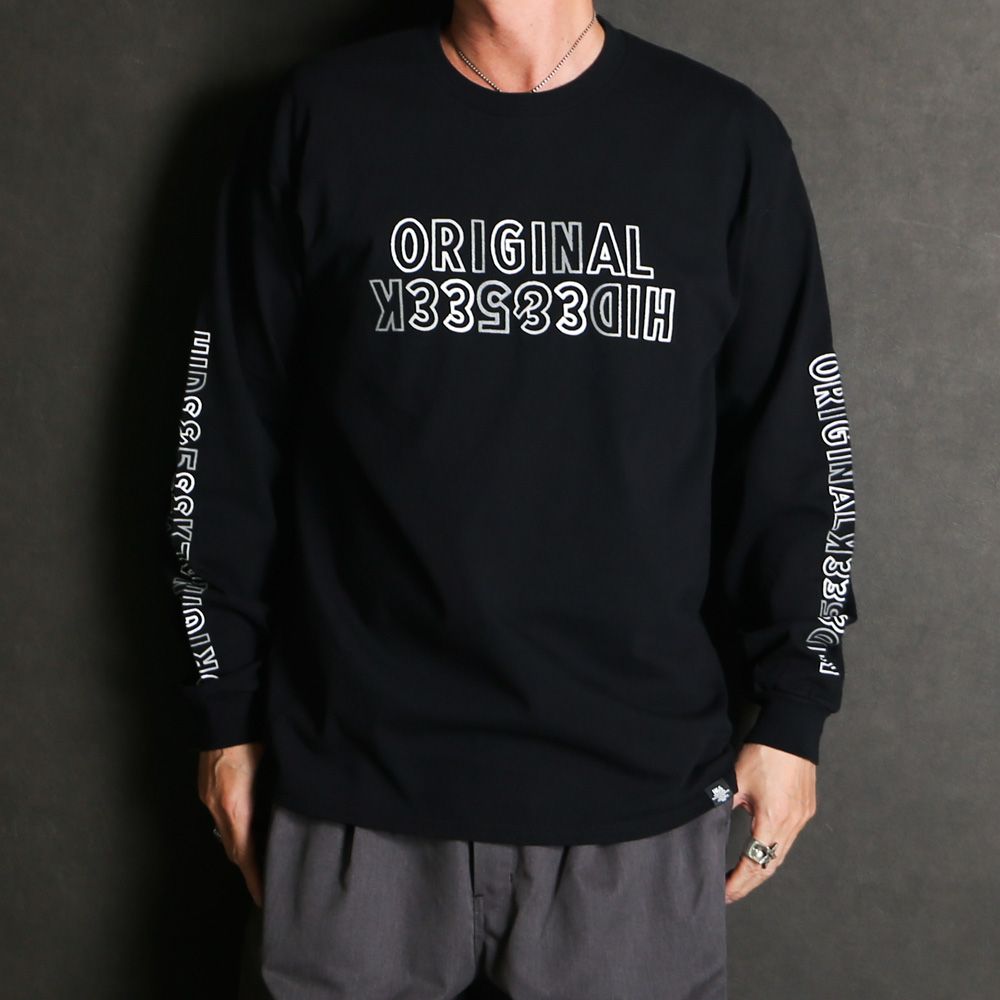 " HIDEANDSEEK × Toru Nishiura " / Original H&S L/S Tee - BLK / Tシャツ / H30th-010426